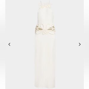 Cult Gaia Jena Cream Cutout Midi Dress